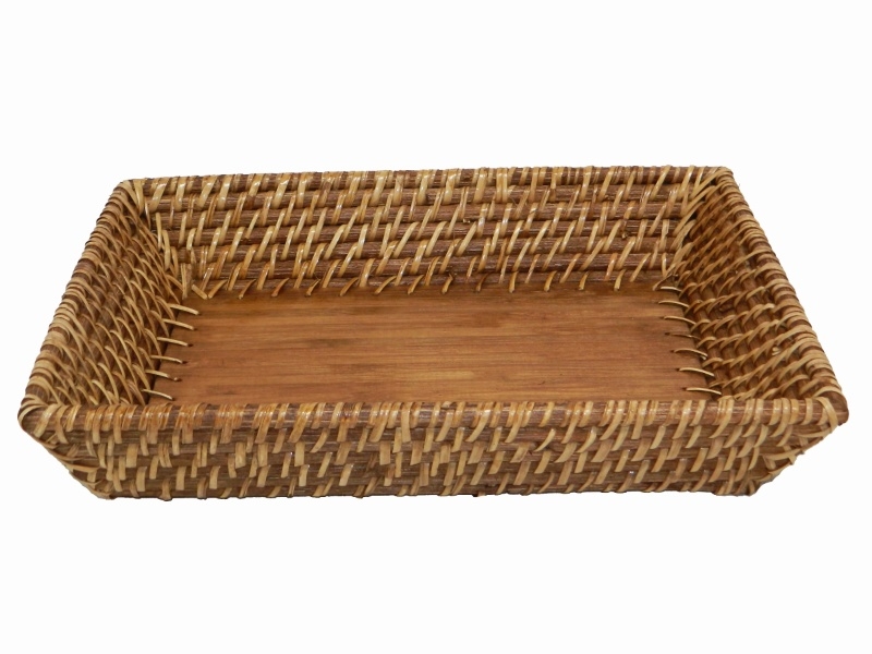 Superior Rattan Bread Basket - Handwoven Rectangular Serving Tray for Wholesale
